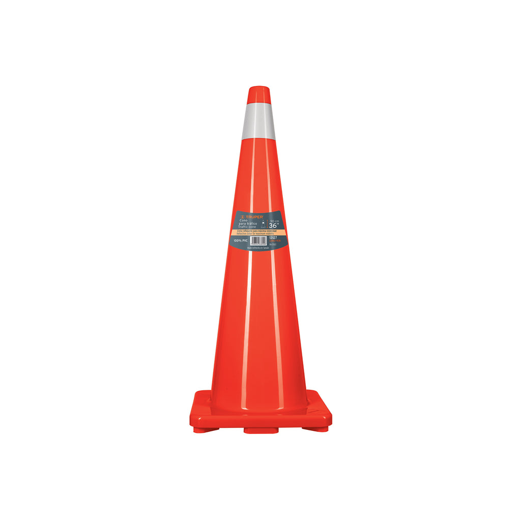 cono-precaucion-90-cm-reflejante-1-pieza-truper-13127