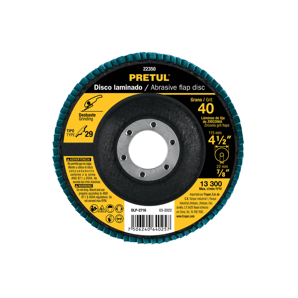 disco-laminado-4-1-2-grano-40-1-pieza-truper-pretul-22350