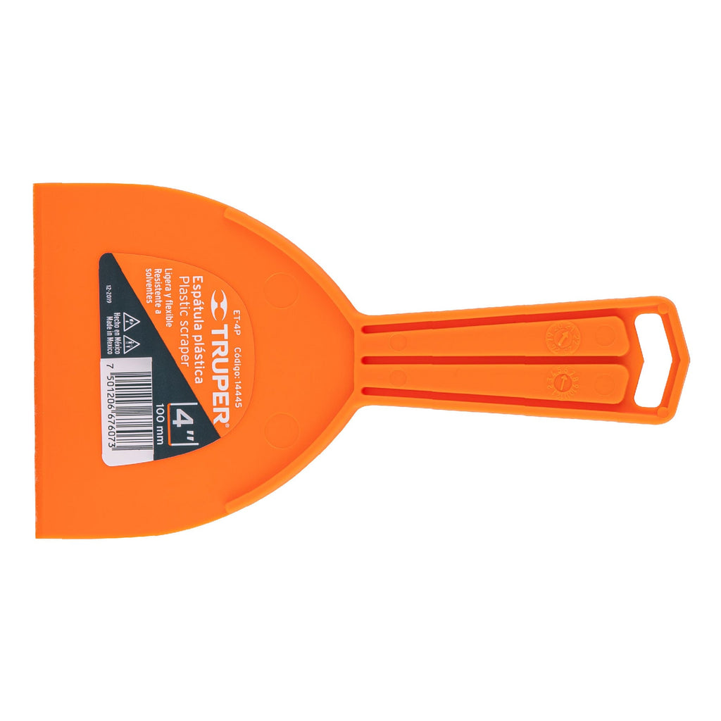espatula-plastico-4-pulgada-naranja-1-pieza-truper-14445