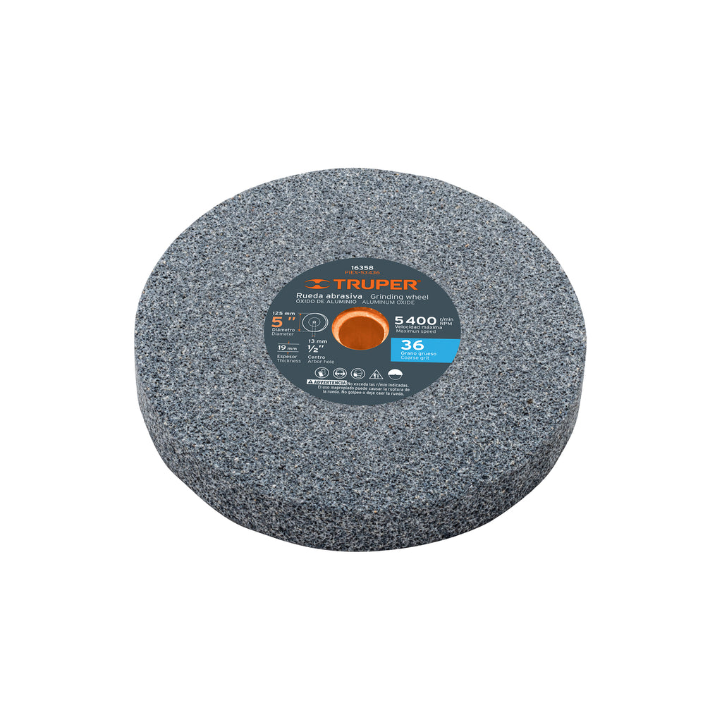 piedra-esmeril-5-x-3-4-pulgada-oxido-aluminio-grano-36-1-pieza-truper-16358