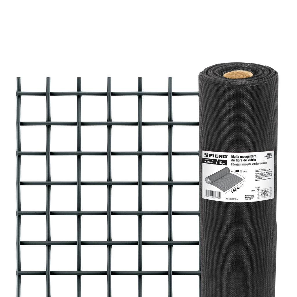 malla-mosquitera-fibra-vidrio-negro-1-5-x-30-metro-1-rollo-1-pieza-truper-fiero-44995