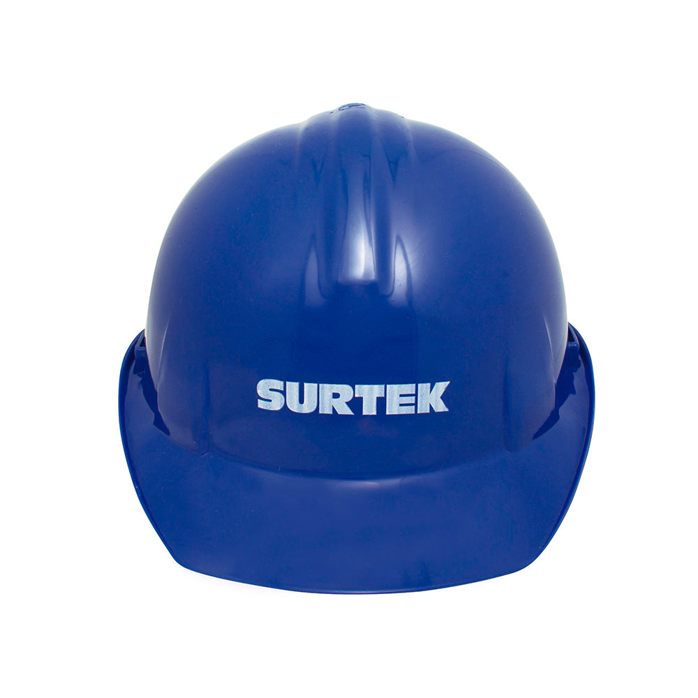 Casco de seguridad con ajuste de intervalos azul Surtek freeshipping - Casco de Oro Ferreterías