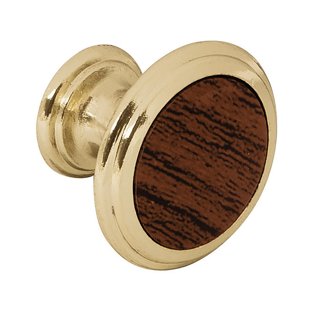 Perilla latón brillante, ins. tipo madera, Elipse freeshipping - Casco de Oro Ferreterías