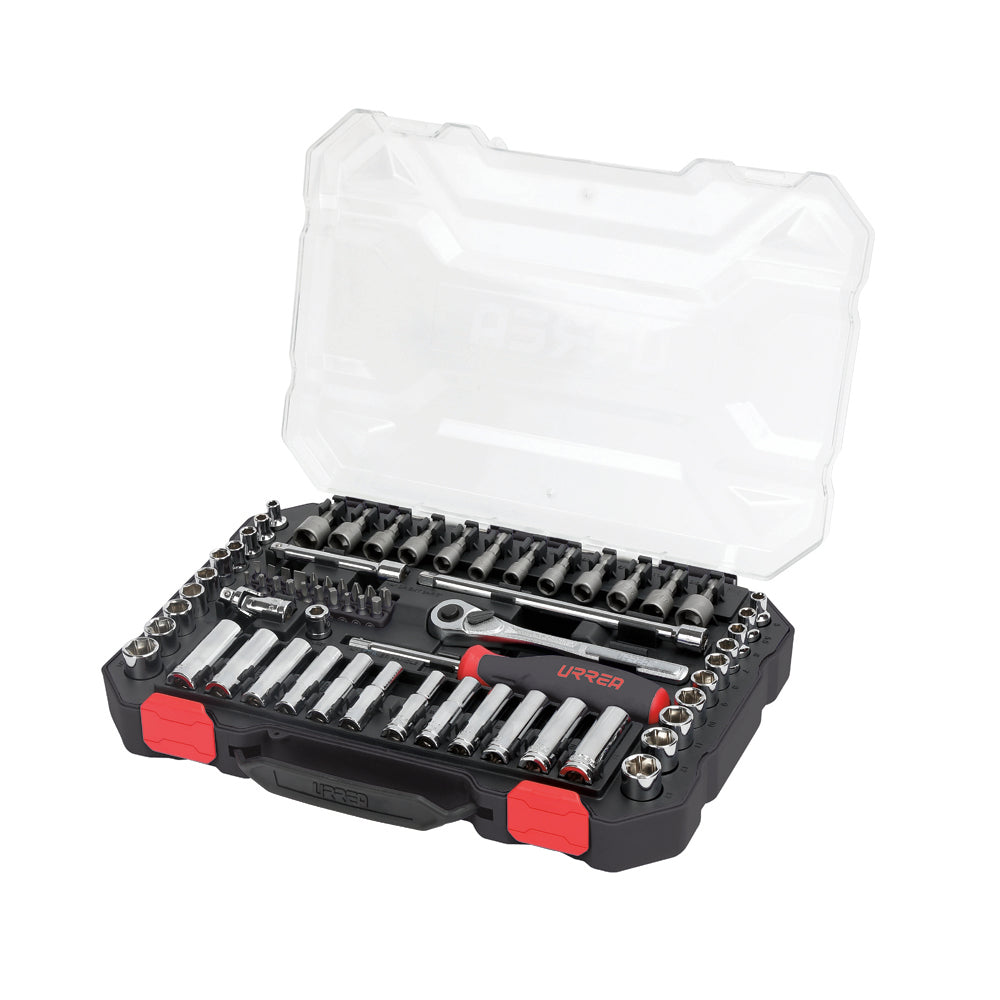 Juego dados y accesorios combinados 70pz 1/4 Caja display Urrea freeshipping - Casco de Oro Ferreterías