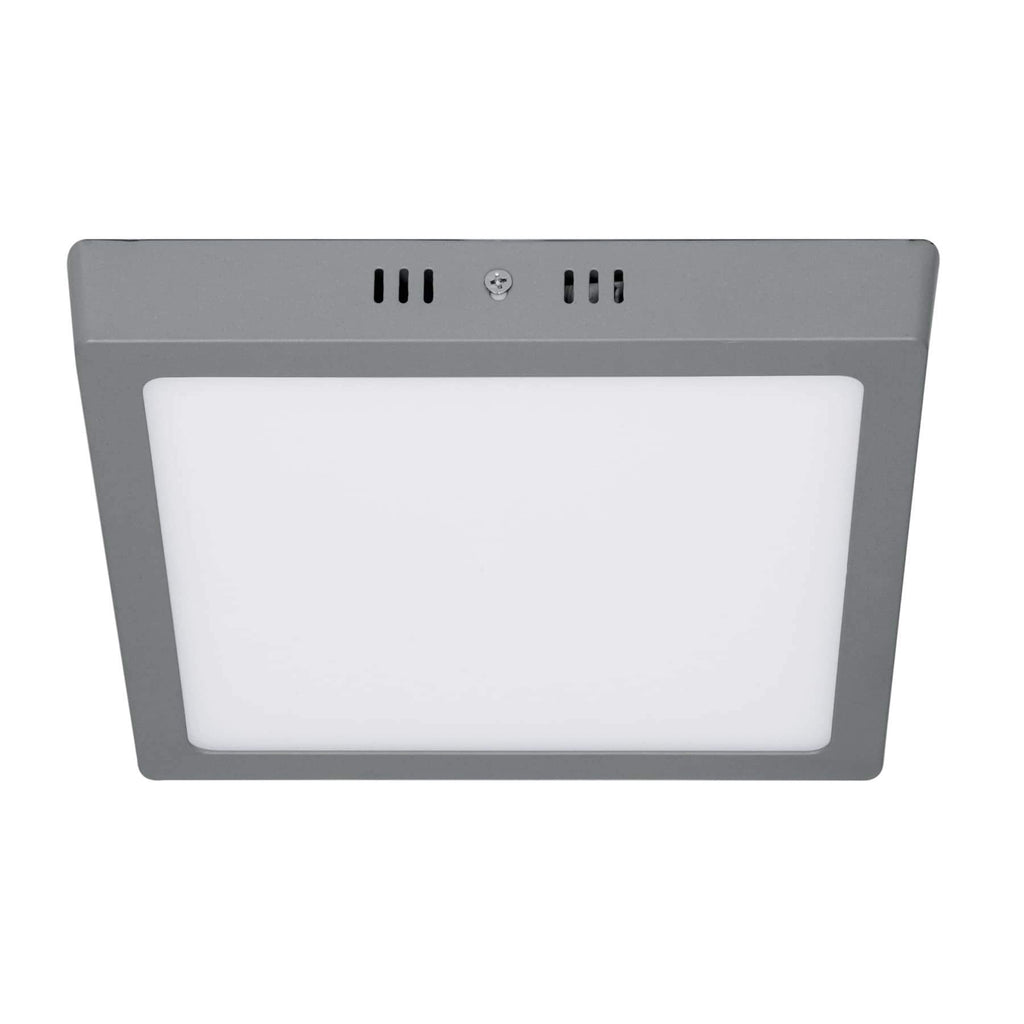 Plafón cuadrado, moderno, 18 W, 6500 K, LED, gris Volteck 47448 Volteck 47448 freeshipping - Casco de Oro Ferreterías