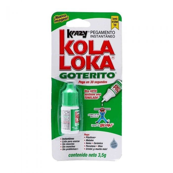 Pegamento instantaneo Kola Loka con aplicador de goterito freeshipping - Casco de Oro Ferreterías