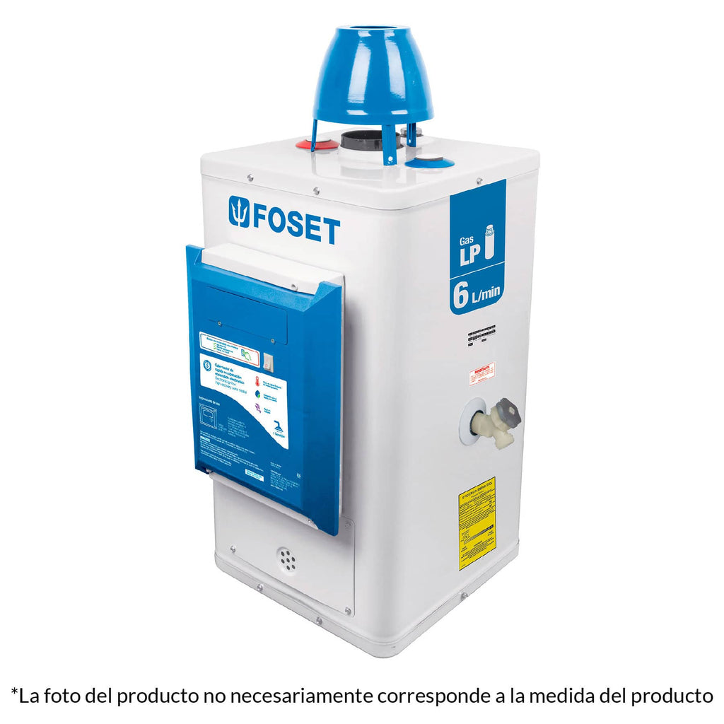 Calentador de Paso, 6L, encendido elect, gas natural, 1 serv freeshipping - Casco de Oro Ferreterías