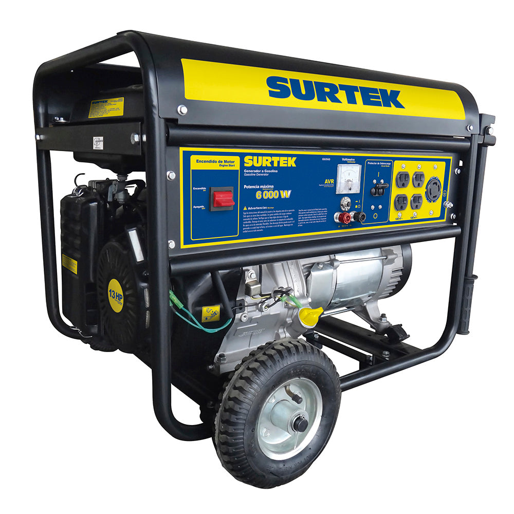 Generador a gasolina 6.0kW max Surtek freeshipping - Casco de Oro Ferreterías
