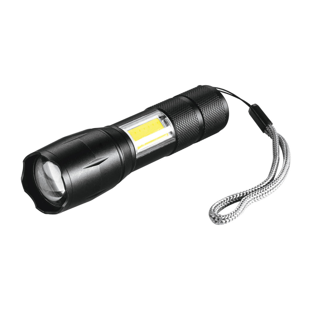 Linterna LED recargable de aluminio c/luz lateral, 270 lm freeshipping - Casco de Oro Ferreterías