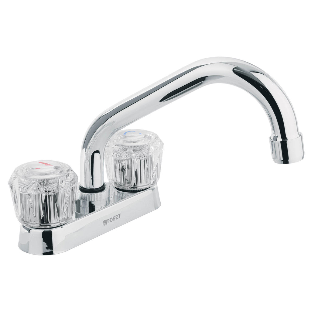 Mezcladora p/lavabo,manerales acrilico,cuello tubular,Basic freeshipping - Casco de Oro Ferreterías