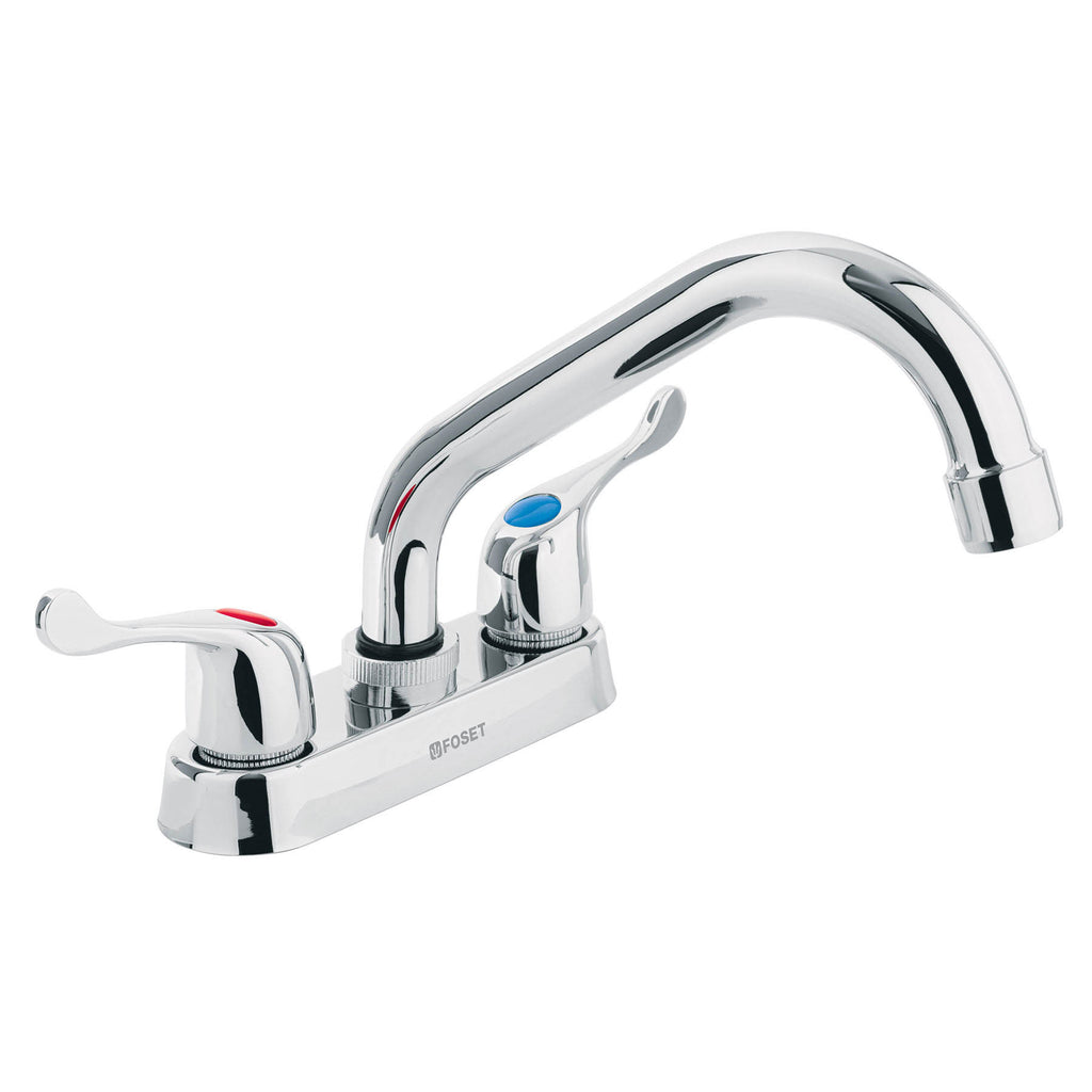 Mezcladora p/lavabo,manerales palanca,cuello tubular,Basic freeshipping - Casco de Oro Ferreterías