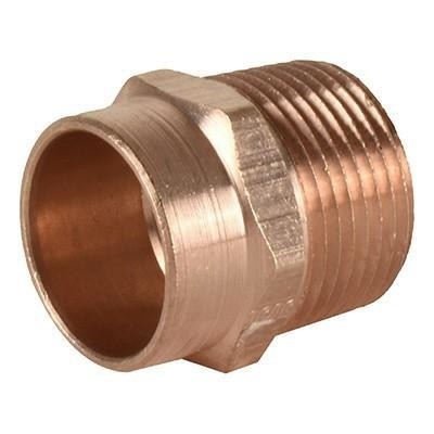 Conector rosca exterior CRE soldable de cobre de 1/2 pulgada freeshipping - Casco de Oro Ferreterías
