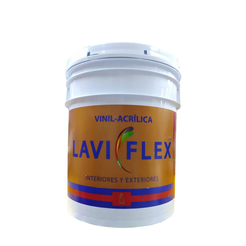 Pintura vinil acrílica color Beige Laviflex cubeta de 19 litros freeshipping - Casco de Oro Ferreterías