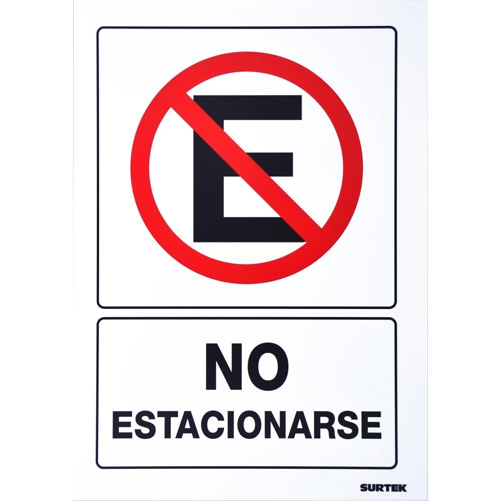 Señal "No estacionarse" Surtek freeshipping - Casco de Oro Ferreterías
